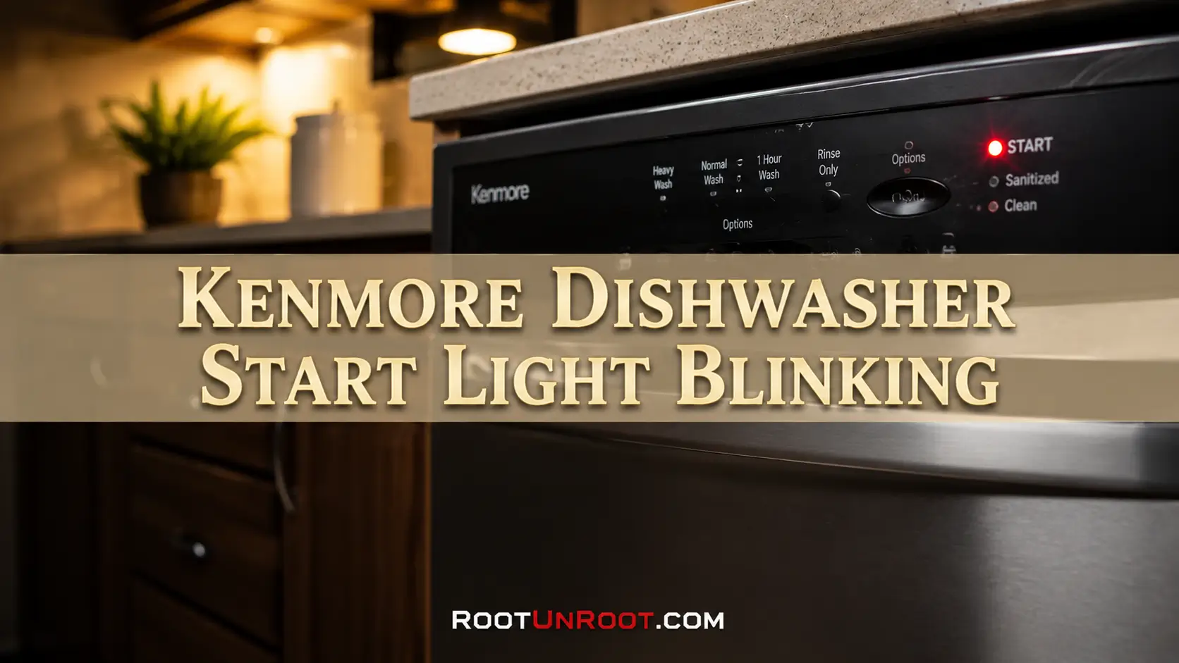 Kenmore Dishwasher Start Light Blinking-FI