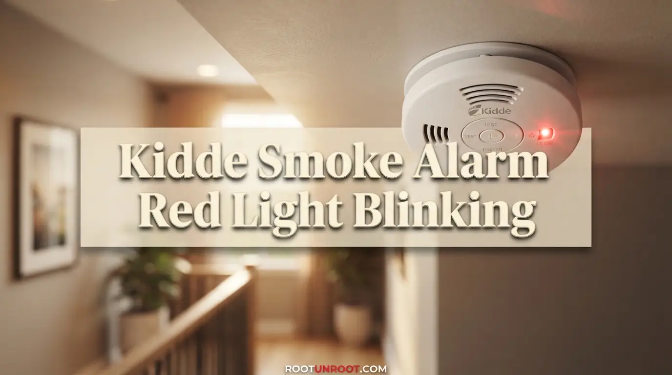 Kidde Smoke Alarm Red Light Blinking-FI
