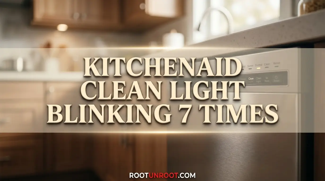 Kitchenaid Clean Light Blinking 7 Times-FI