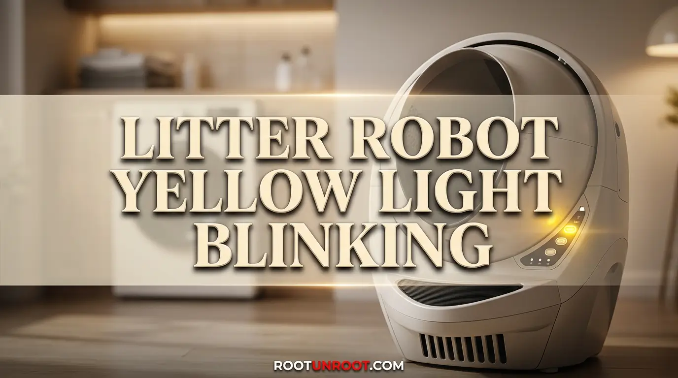 Litter Robot Yellow Light Blinking-FI