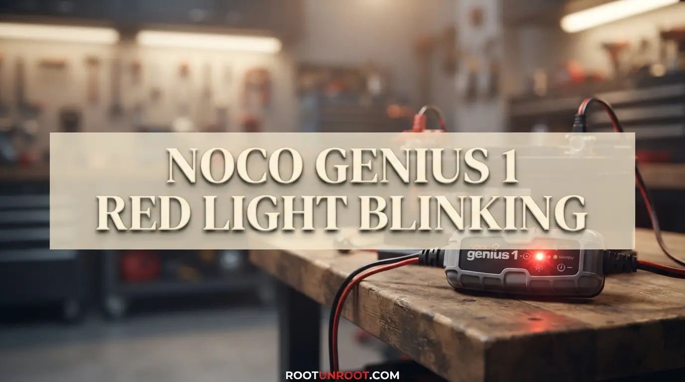Noco Genius 1 Red Light Blinking-FI