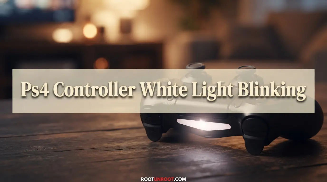 Ps4 Controller White Light Blinking-FI