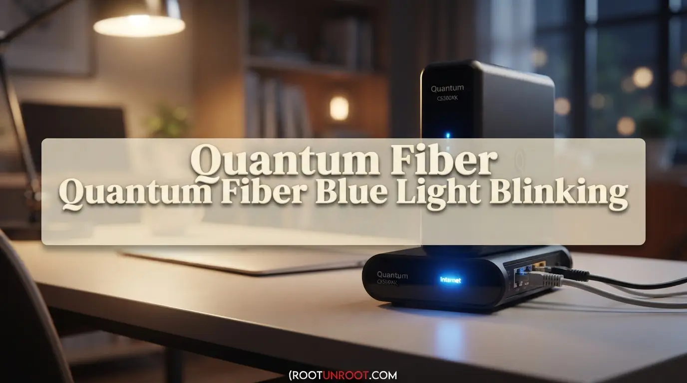Quantum Fiber Blue Light Blinking-FI