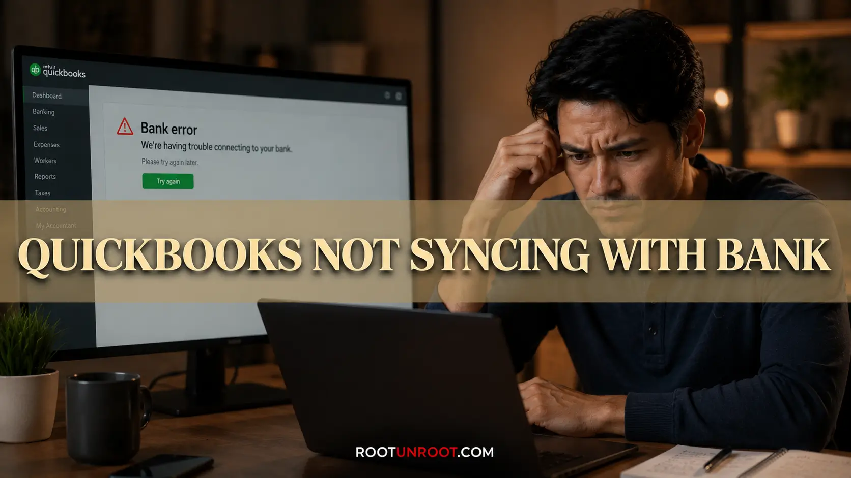 Quickbooks Not Syncing With Bank-FI