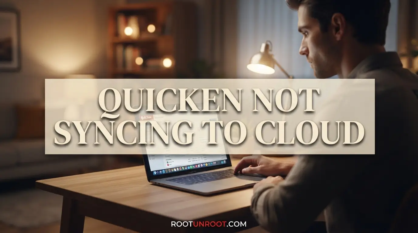 Quicken Not Syncing to Cloud-FI