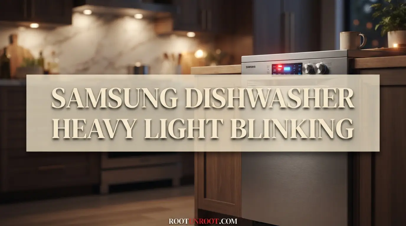 Samsung Dishwasher Heavy Light Blinking-FI
