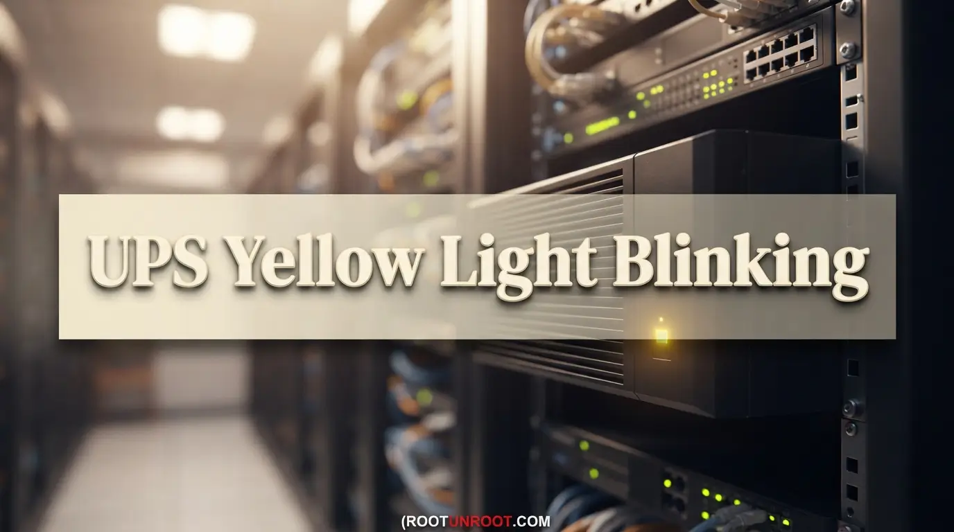 Ups Yellow Light Blinking-FI