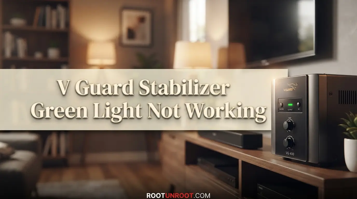 V Guard Stabilizer Green Light Not Working-FI