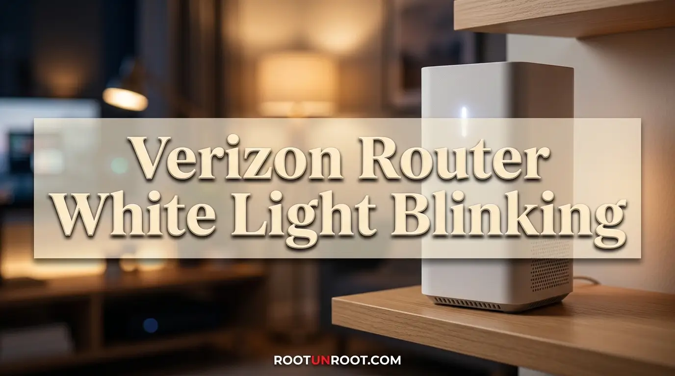 Verizon Router White Light Blinking-FI